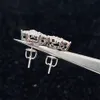 Prezzo più basso Best Selling Iced Out Jewelry 925 Sterling Silver Jewelry Vvs Moissanite Stud Orecchini