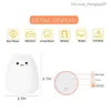 Lampor nyanser lampor mini färgglada led katt baby lampa 7-färg klapp touch färgbyte ögonskydd sovrum sängkant nattljus present hkd230628 z230805