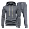 Hommes Survêtements Mode Gien Vérifier À Manches Longues Épissage Hoodies Sportswear Pull Deux Jogging Costume Hommes 230804