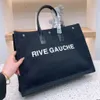 2023 Tendencia de la moda Bolso de mujer Rive Gauche Tote bolsos de compras bolsos de lino superior Bolsos de playa grandes Diseñador de viaje Crossbody Bolso de hombro