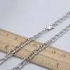 Kettingen 20INCH Pure 925 Sterling zilveren ketting 5 mm Cubaanse schakelketting voor mannen