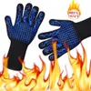 Guanti da forno Un paio di guanti per griglia per barbecue Silicone resistente al calore Antiscivolo Cottura Cottura Barbecue Accessori ignifughi 230804