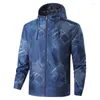 Chaquetas para hombre, rompevientos con estampado para hombre, bombardero de campo, sudaderas con capucha de protección solar para exteriores, prendas de vestir exteriores impermeables, primavera, senderismo, caza, ropa del ejército