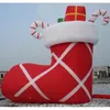 wholesale Giant Inflatable Christmas Stocking for Outdoor decoration Blow Up Gift Display For Holiday event use