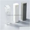 Packing Bottles Wholesale Home 15Ml Square Spray Bottle Empty Plastic Cosmetic Portable Mini Travel Per Party Favor Drop Delivery Offi Dhula