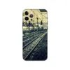 Capa de TPU macia retro Train Track para Iphone 15 Plus 14 Pro MAX 13 12 11 XR XS 8 7 iPhone15 I15 Phone14 Fashion Old Mobile Phone Back Cover Skin