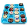 Moldes de cozimento Sile de 24 cavidades Molde de bolo Muffin Cup Bakeware Fondant Cupcake Chocolate Mod Tools Drop Delivery Home Garden Kitchen Dinin Dhtgb