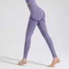 2022 Calça de malha fitness sem costura feminina cintura alta yoga quadris apertado pêssego nádegas leggings nuas