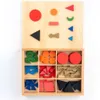 Bloc-notes Aides pédagogiques Montessori Symbole grammatical Puzzle Cadeaux pour bébé Syntaxe en bois Jigsaw Coloré Jouet précoce 230804