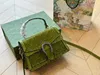 Wine God Bag Mirror Quality 1: 1 Äkta läder Canvas Women Cross Body Bag Marmont Material Designer Luxury Bag