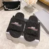 luxury Designer sandal fluffy Slippers embroider women house tazz slide teddy bear tazz Slipper warm Mule flat fur Home Casual Shoe men Winter outdoor Sliders loafer