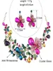 Ensembles de bijoux de mariage couleur verre rempli court clavicule collier boucles d'oreilles ensemble femme mariée dîner robe bijoux alliage électrolytique de haute qualité 230804