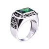 Alyans Bonlavie Fine 6 8ct Emerald Erkekler Halka Katı 925 Sterling Sliver mücevher nişan 6 14 230804