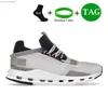 سحابة Nova Running Shoes Women Cloudnova نموذج الأحذية مصمم حذاء CloudMonster Monster Sneakers تجريب و Cross Federer Cloudaway White Pearl Men Trainers