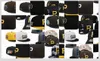 17 couleurs hommes baseball snapback chapeaux fleurs classiques noir jaune hip hop "sport lettre or P maille casquettes réglables Chapeau World" série