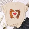 Mannen T Shirts Teckel T-shirts Vrouwen Grappige Shirt Vrouwelijke Streetwear Kleding