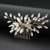 Noiva Pente de Cabelo Alfinete Lateral Para Mulheres Strass Brilhante Grampo de Cabelo Moda Tiaras Acessórios de Cabelo de Casamento Jóias Presente de Festa de Menina