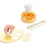 Backformen Kunststoff Donut Maker Form Fondant Kuchen Brot Desserts Bäckerei Mod Dekorieren Werkzeuge DIY Donut Cutter mit Zangen Drop DHN1F