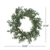 Mariette Snowberry Plastic Wreath, 29 Green