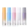 Bouteilles De Parfum En Gros 10 Ml Imprimé Rouleau De Verre Voyage Portable Par Bouteille D'huile Essentielle Mini Dégradé De Couleur Vide Cosmétique Goutte D Dh0Fa