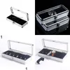 Watch Boxes Cases 6 Grid Card Slot Safe Exhibition Box Jewelry Watches Aluminium Alloy Display Storage Case Transparent Stand Drop D Dhjtg