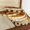 Bangle Greatera Trendy kolorowy biały emalia malowane bransoletki ze stali nierdzewnej dla kobiet złota metalowa bransoletka biżuteria