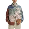 Mens Jackets autumn mens fashion print jacket coat loose personality trend casual shirt outer wear jackets 230804