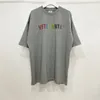 メンズTシャツ高品質のマルチカラーダイヤモンド獣医ファッションTシャツメン1 1ティーバックカラーテキスト刺繍女性シャツVTM 230804