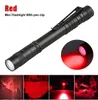 MINI MINI 395NM UV Flashlight Blacklight Blackproof Medical Burse Pen Calctor Calctor Buture-Boy-Torch Lights مع ضوء أرجواني أصفر باللون الأحمر الأصفر