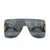 Sunglasses Designer one-piece sunglasses, box goggles, net red INS, the same all-in-one mirror, LW sunglasses CYH2