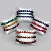 Strand Wysoko jakościowa moda Tiger Kulki Eye Bransoletki 8 mm okrągłe koralikowe elastyczne urok dla mężczyzn kobiety ręcznie robione biżuteria