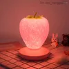 Lampade Sfumature Luci notturne Touch Dimmable LED Light Silicone Strawberry Nightlight Lampada da comodino USB per la decorazione della camera da letto del bambino Z230809