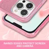 Custodie per cellulari glitterate per Iphone 15 14 Plus 13 12 11 Pro Max XsMax Xr Xs X 7 8 Plus Fashion Designer Heavy Duty 2 in 1 Cover posteriore per telefono a prova di caduta