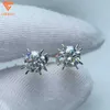 Gemstone Custom 925 Silver Moissanite Diamond Jewelry Orecchini per donna