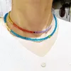 Choker 1 STKS Originele Hand-Made Fine Beaded Glass Ketting Bedel Niche Girl Sea Blue Party Creative Women's Holiday Gift