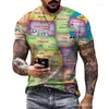 Men's T Shirts Summer Sailor Print T-shirt Leisure Fashion Adult Clothing Street Hip Hop Pattern Sweatshirt