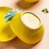 Bowls Vajilla Creative Fruit Pineapple Bowl Household Cute Girls Dishes Children Tableware Ceramic Breakfast Dinnerware Vaisselle