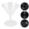Wine Glasses 10 Pcs Drink Cup Drinking Cocktail Plastic Whiskey Disposable Champagne Cups Red Martini