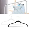 Hangers 10x Slanke Stroomden Kleding Antislip Groeven Kledingstukken Houder Sjaal Stropdas Outfits Jassen Rekken Voor Garderobe Kast Wasserij