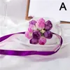 Wedding Wrist Flowers Rose Wrist Corsages Party Dance Hand Flower Bridesmaid Silk Flower Bracelet for Wedding Accessories