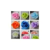 Coroas de flores decorativas rosas de espuma artificial para decoração de casa e casamento cabeças de flores bolas de beijo casamentos Mti cor 7 C Dhiyj