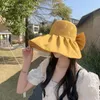 Wide Brim Hats Hiking Hat Stylish Women's Ultralight Uv Resistant Sun Solid Color Visor For Summer Beach Ladies Large