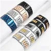 Watch Bands Stainless Steel Strap For Apple Band 38Mm 42Mm Metal Watchband 40Mm 44Mm Sport Bracelet Iwatch Series 76Se5432 220810 Drop Dht06