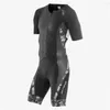 Racing Sets Triatlon Pak Zomer Heren Korte Mouw Fietsen Tightsuit Ropa Ciclismo Hoge Kwaliteit Quick Dry Bike Running Outdoor Jumpsuit