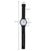 Horloges 1 Paar Eenvoudige Paar Horloges Luxe Zwart Wit Quartz Horloge Voor Mannen Vrouwen Siliconen Band Zachte Kleine Casual
