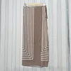 Women Silk Striped Scarf Blouse Top / Midi Skirt / Pants Toteme