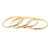 Bangle 4st Gold Color Dubai Bride Wedding Etiopian African Arab Women Jewelry