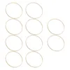 Decorative Flowers 20 PcsDecorative DIY Christmas Wreath Ring Tool Anniversary Leis Wooden Dream Catcher Hoop Garland Supply Flower Baskets