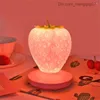 Lamps Shades Night Lights Touch Dimmable LED Light Silicone Strawberry Nightlight USB Bedside Lamp For Baby Kids Bedroom Decoration Christmas Gift Z230805