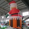 Atacado atividades de jogos ao ar livre decoração de natal gigante inflável papai noel sobe da chaminé para evento de quintal publicidade infláveis chaminé